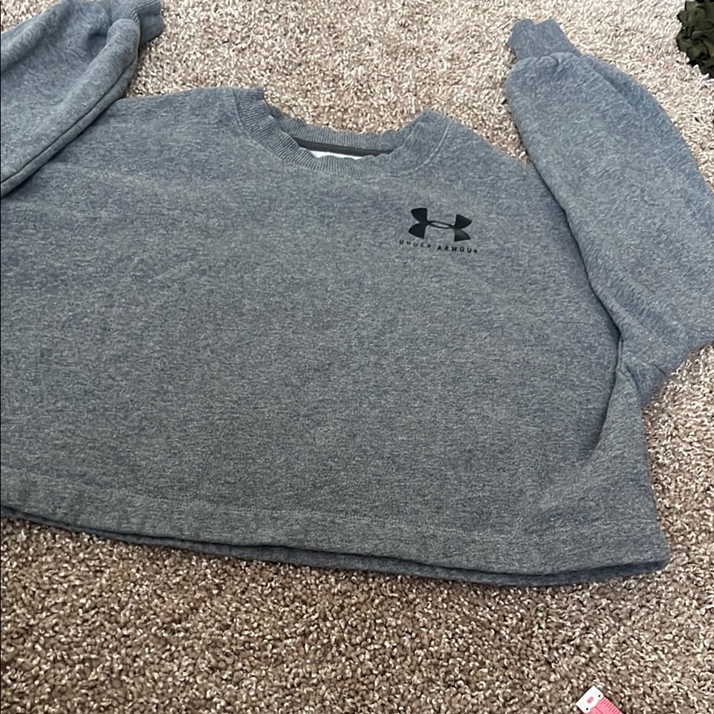 Under Armour Gray Crop Top